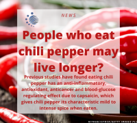 People Who Eat Chili Pepper May Live Longer?
